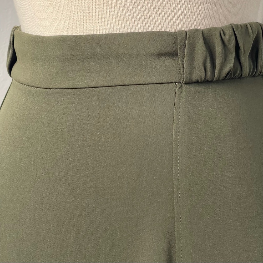 ZARA A-Line Midi Skirt – Olive Green (NWT) Size M - Picture 7 of 9